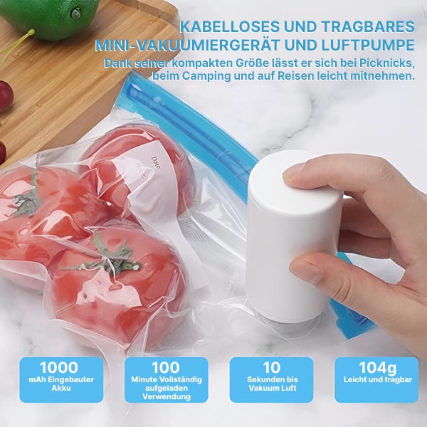 FreshLock Mini – The Ultimate Compact Vacuum Sealer & Air Pump
