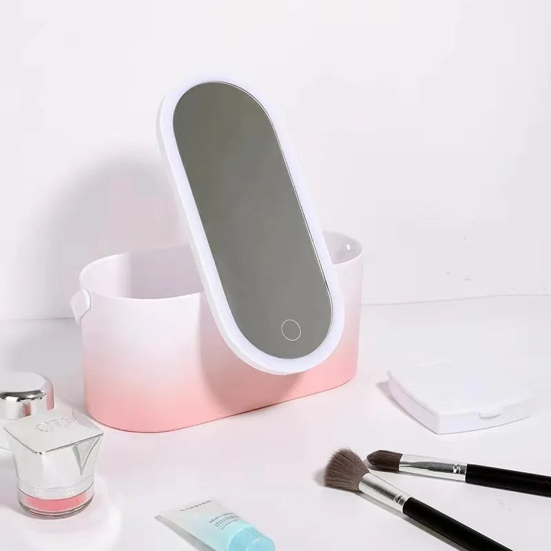 GlamBox – The Makeup Mirror with LED Lighting for On-the-Go Beauty