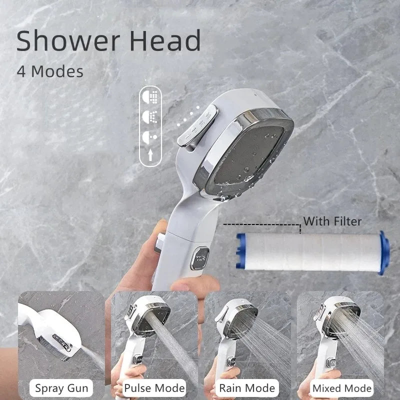 HydroLux – High-Pressure Luxury Shower with Spa Modes