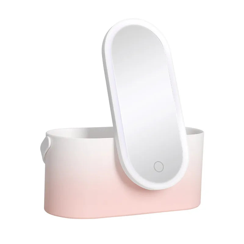 GlamBox – The Makeup Mirror with LED Lighting for On-the-Go Beauty