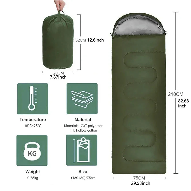CampSoft – All-Weather Comfort Sleeping Bag for Adventurers