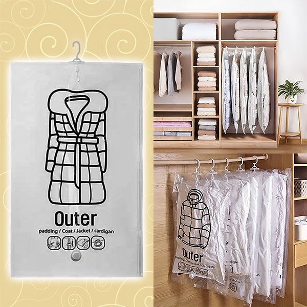 2+2 FREE | VacuHanger - The clever solution for tidy, space-saving clothes storage