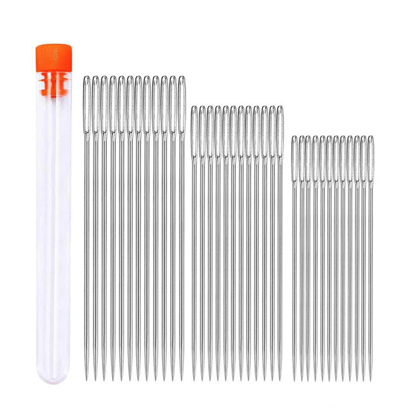 EmbroiMaster – Sharp Sewing Needle Set with Large Eye