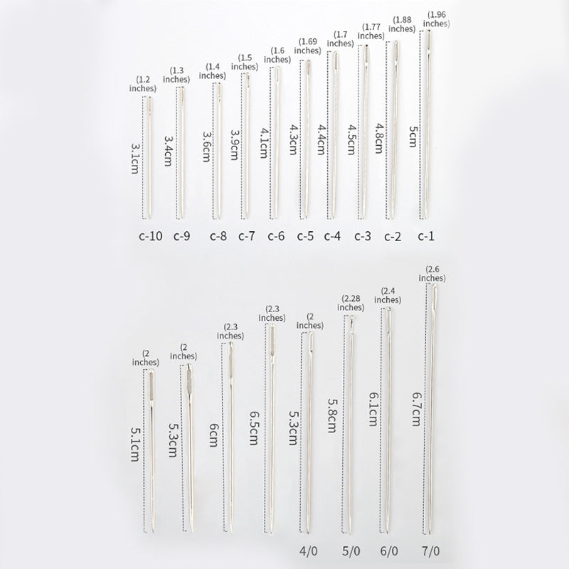 EmbroiMaster – Sharp Sewing Needle Set with Large Eye