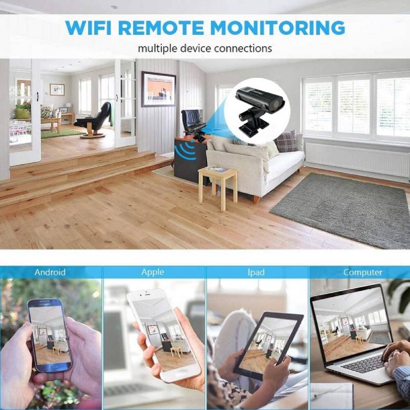 SafeView - Mini security camera with motion detection & remote access!