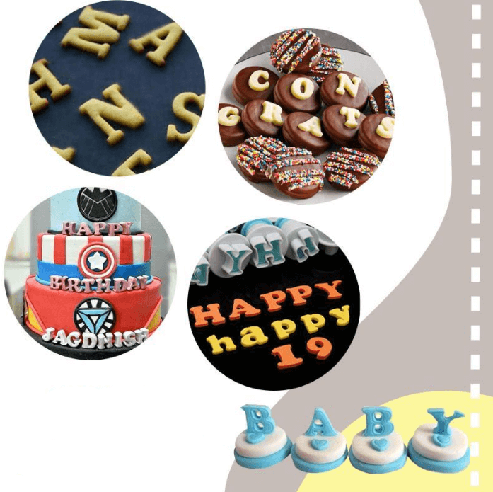 AlphaCut - 24-piece alphabet cutter set