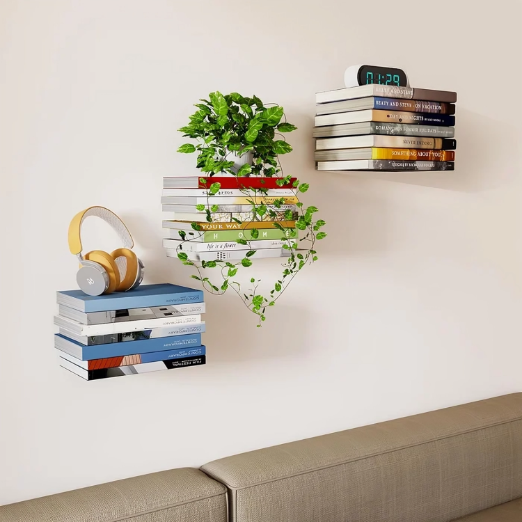 1+1 FREE | FloatyBooks™ - Invisible floating bookshelves