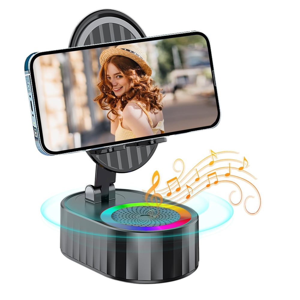 InnovaStand – All-in-One Phone Stand with Wireless Speaker & LED Light