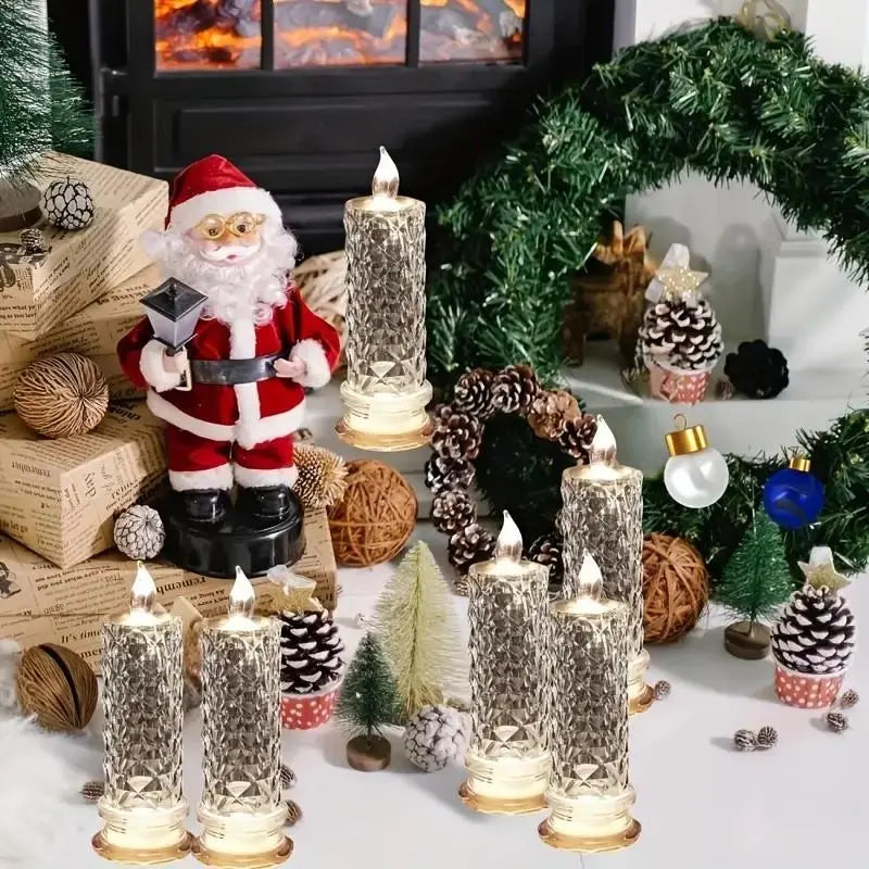 2+2 FREE | CrystalGlow – LED candles with sparkling crystal effect!