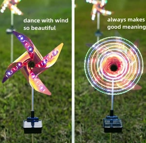 1+1 FREE | SpinGlow - Play of colors & movement for your garden at night
