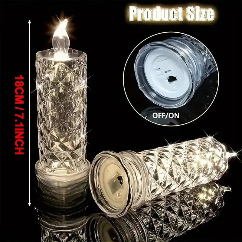 2+2 FREE | CrystalGlow – LED candles with sparkling crystal effect!