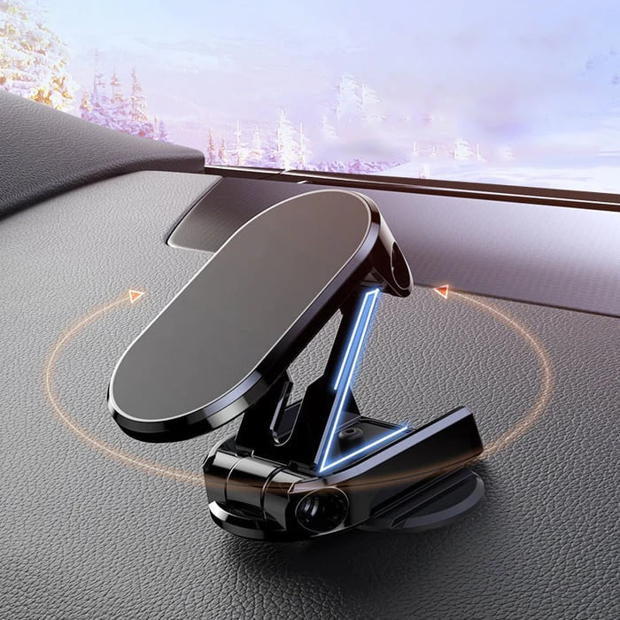 SnapMount – Ultra-Strong Magnetic Car Phone Holder with 360° Rotation