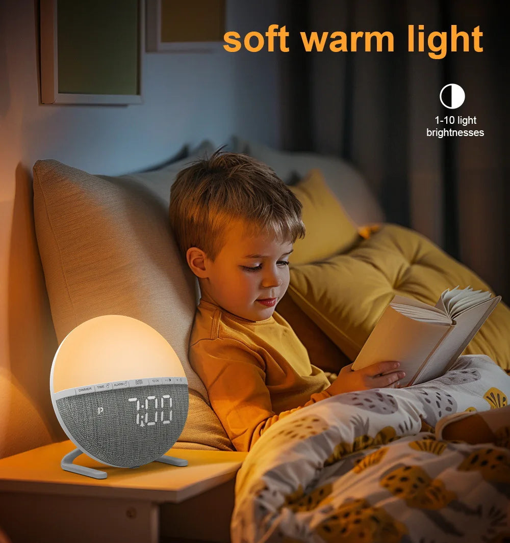 LumiRise – The Gentle Sunrise Alarm Clock for Restful Waking Up