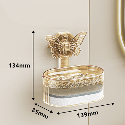 ButterFloat - Stylish butterfly soap dish for bathroom & kitchen