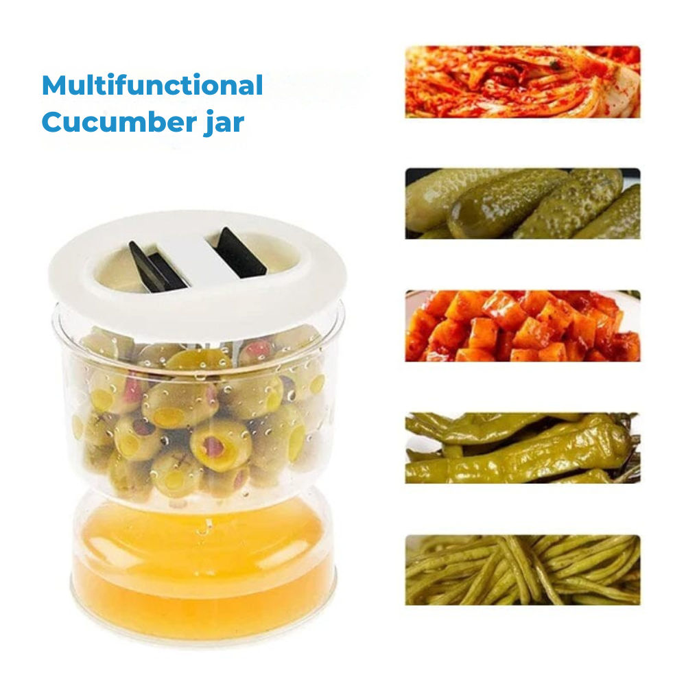 PicklePal™ - Pickle and olive jar container with sieve