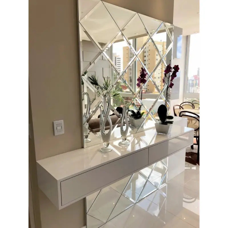 ReflectoShine – Instant Style and Light with Mirror Wall Stickers! (Set of 32)
