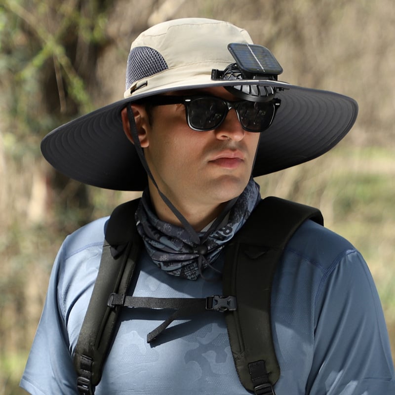 AirShade – Solar-Powered Cooling Hat for Outdoor Comfort