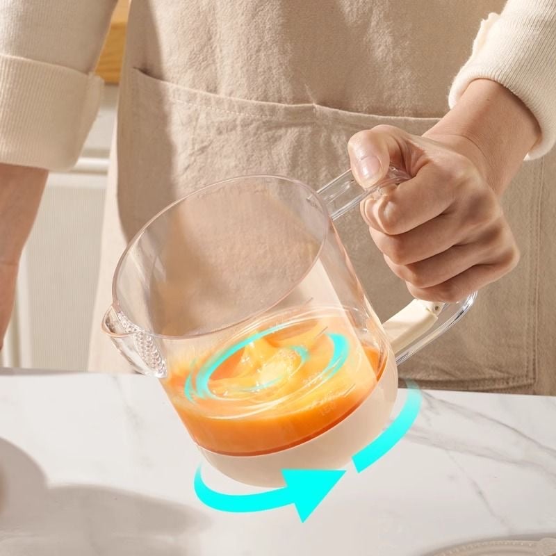 MixMaster Cup – Effortless Mixing, Measuring, and Filtering in One!