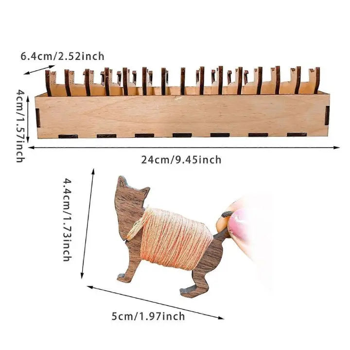 ThreadTales – Cute Wooden Spools for Perfect Yarn Organization