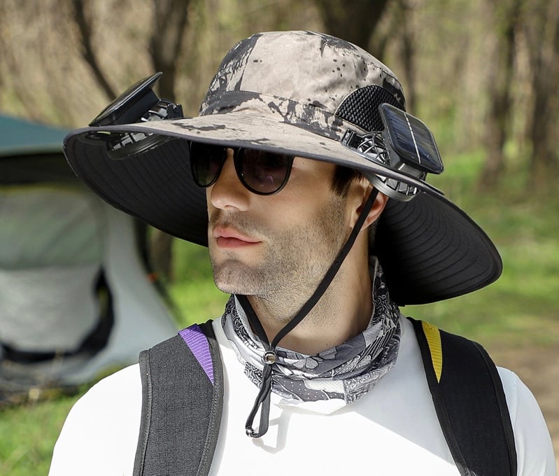 AirShade – Solar-Powered Cooling Hat for Outdoor Comfort