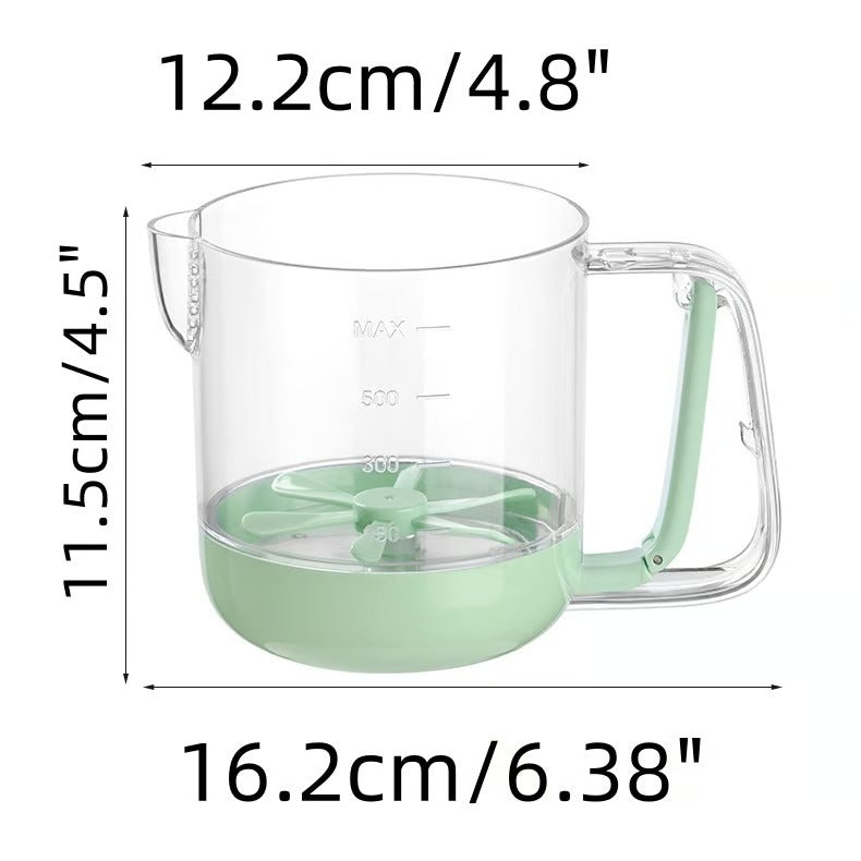 MixMaster Cup – Effortless Mixing, Measuring, and Filtering in One!