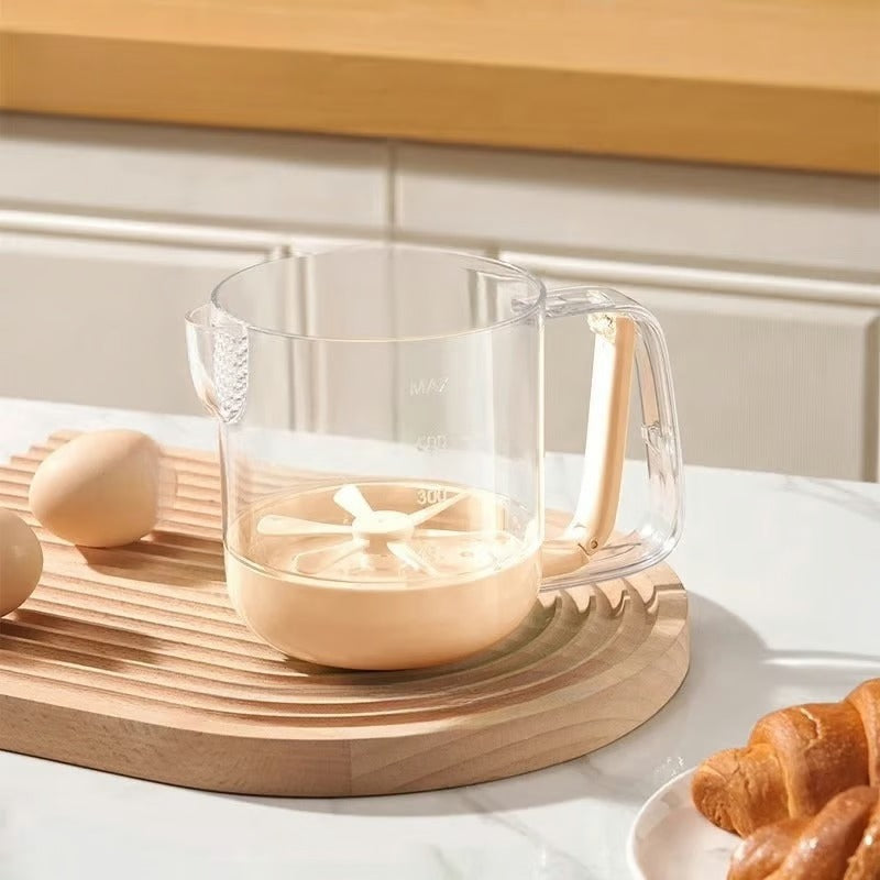 MixMaster Cup – Effortless Mixing, Measuring, and Filtering in One!