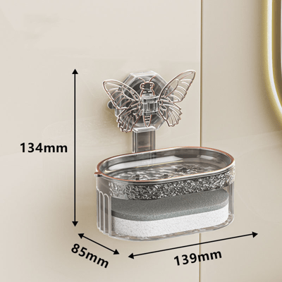 ButterFloat - Stylish butterfly soap dish for bathroom & kitchen