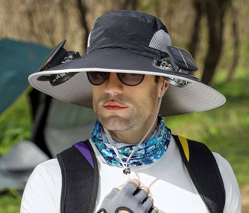 AirShade – Solar-Powered Cooling Hat for Outdoor Comfort