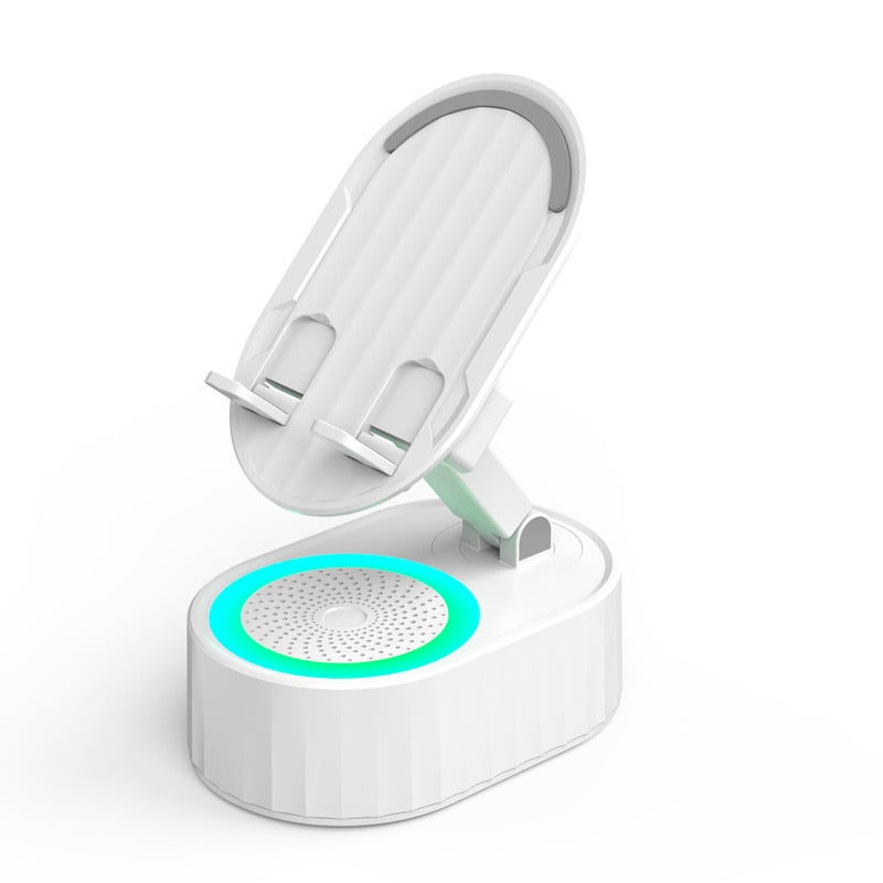 InnovaStand – All-in-One Phone Stand with Wireless Speaker & LED Light