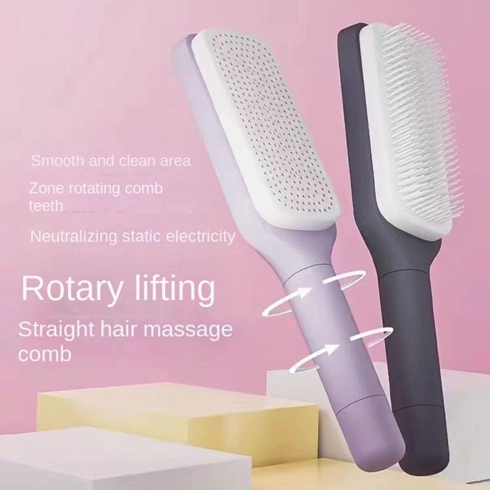 GlideEase – The Telescopic Anti-Static Comb for Effortless Detangling