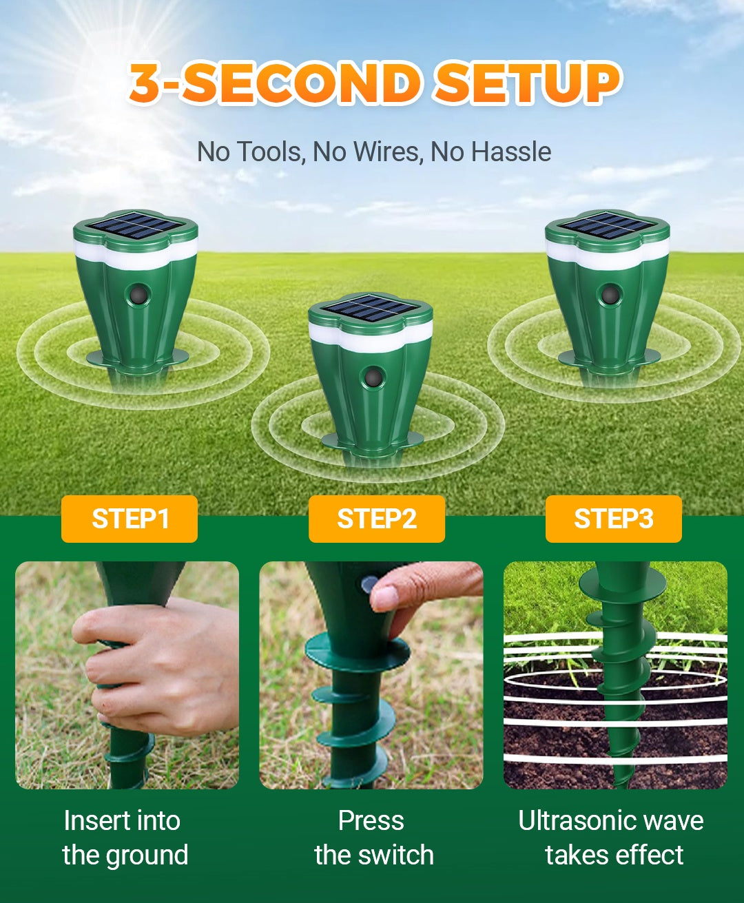 1+1 FREE | VibraGreen – Keep Your Garden Peaceful and Protected
