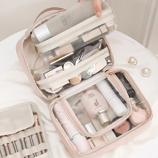 GlamiZen – Elegant Cosmetic Organizer for Travel & Home