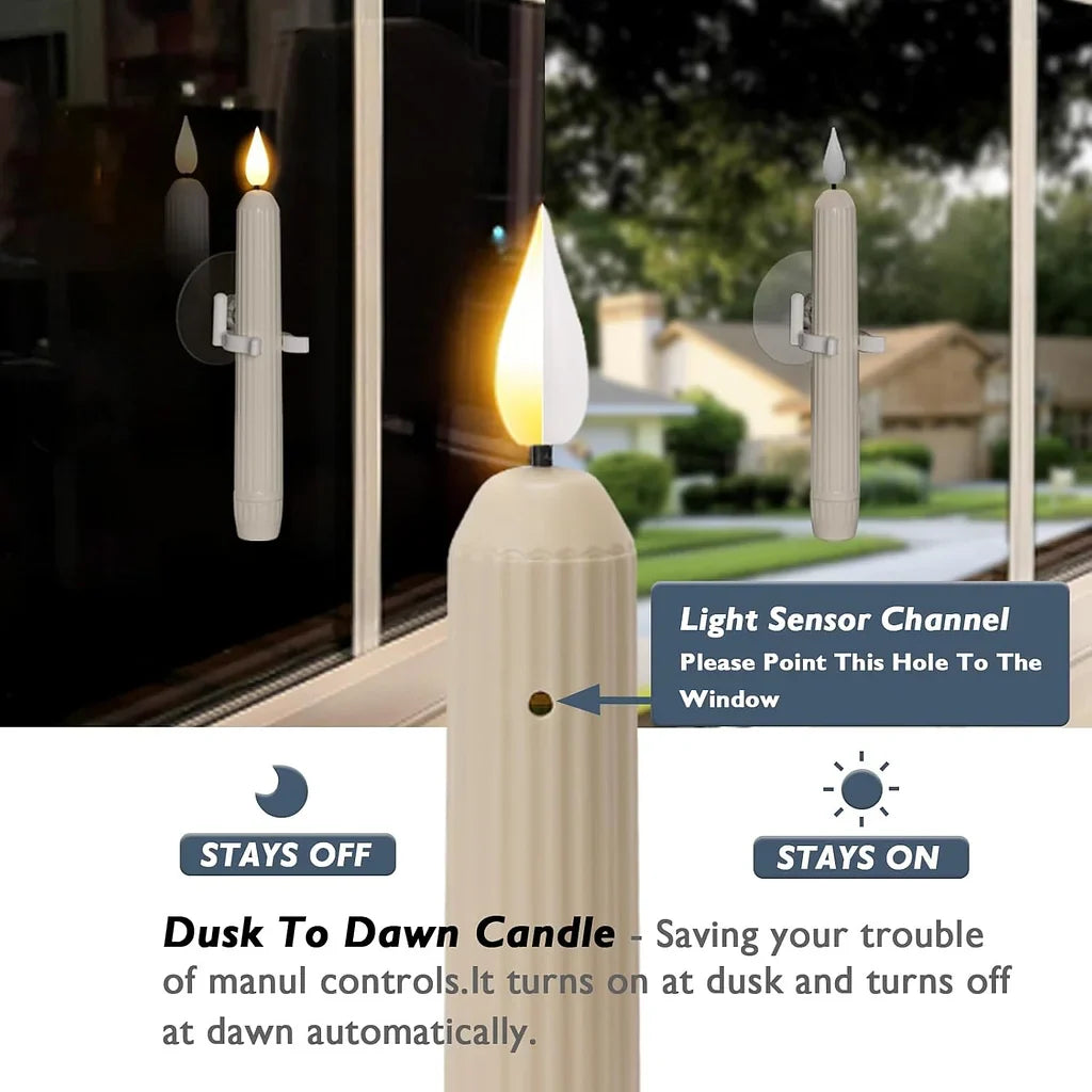 3+3 FREE | WindowGlow – Sensor LED Candles for Your Windows!