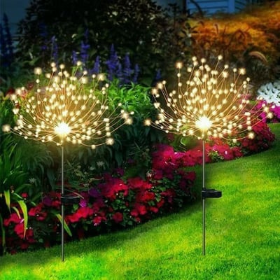 GlowBurst - solar fireworks for your garden - completely without electricity