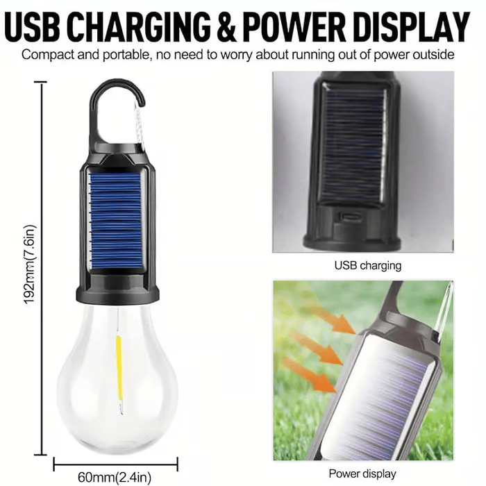 SolariLite – Compact Solar LED Lantern for Any Adventure
