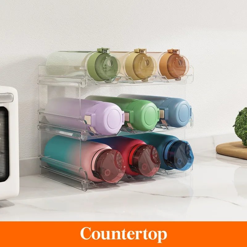 StackTidy™ - No more rolling bottles & mess in the fridge!