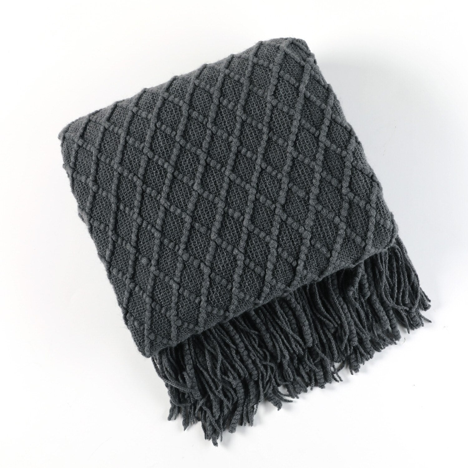 LoomSoft - Cozy knitted blanket for sofa and bed