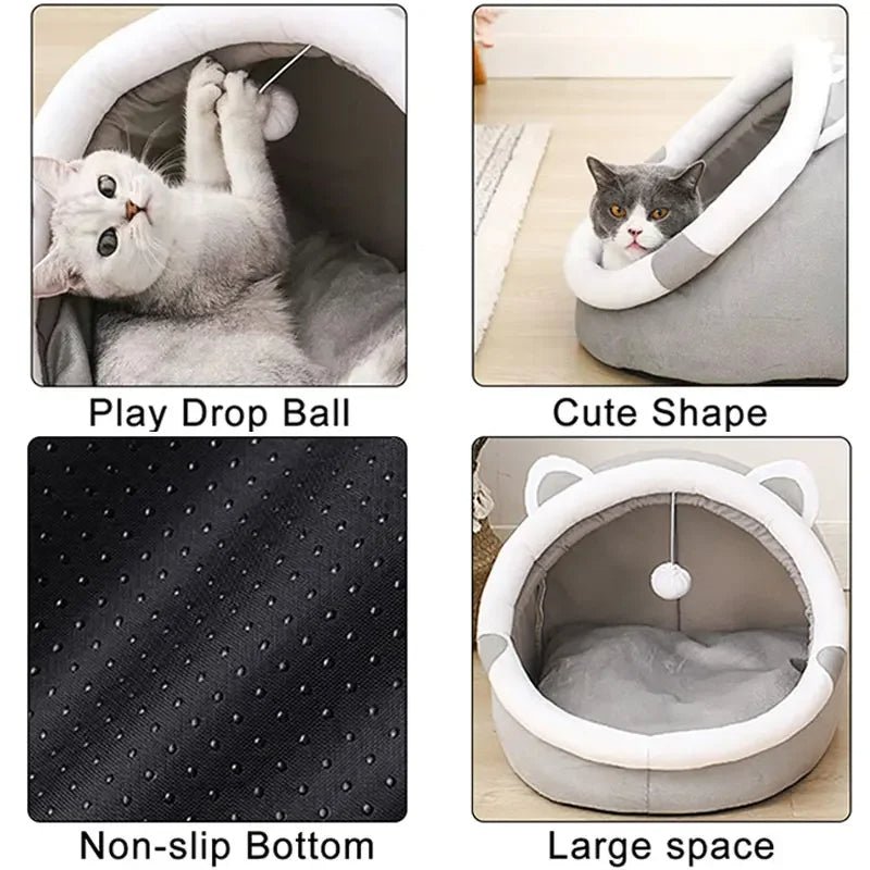 PurrDome - Cozy closed cat bed cave