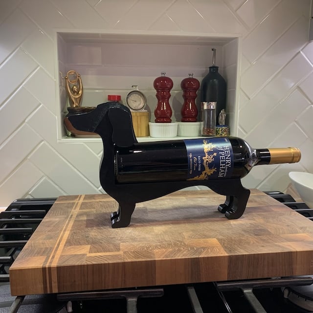 CorkHound - Dachshund wine bottle holder