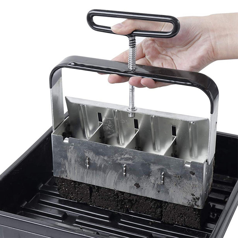 PlantForm - Manual clod former, soil blocker, garden tools for sowing