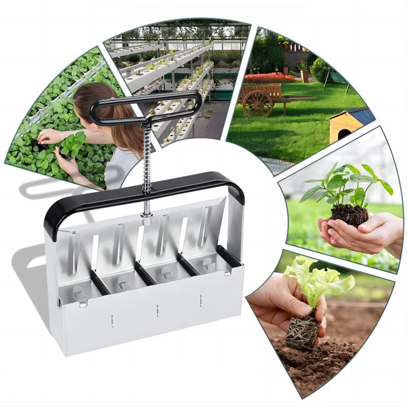 PlantForm - Manual clod former, soil blocker, garden tools for sowing