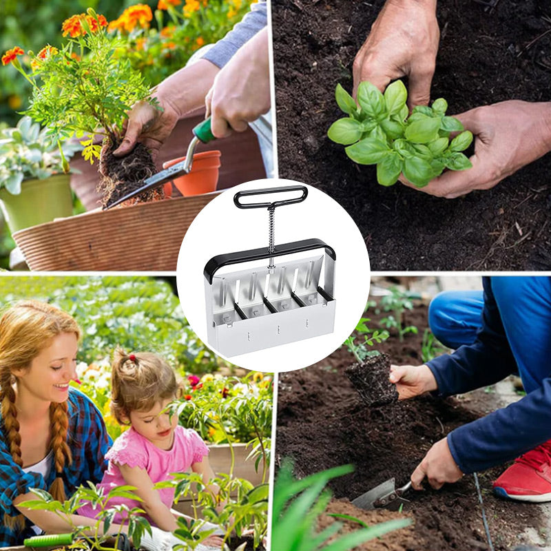 PlantForm - Manual clod former, soil blocker, garden tools for sowing
