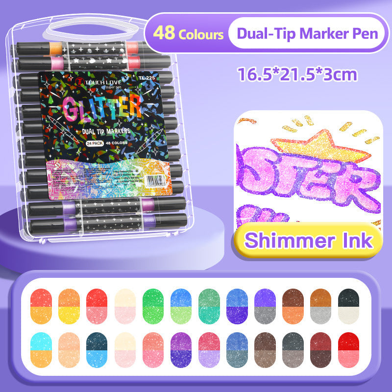 SparkLuxe – Double-sided Glitter Pens for Creative Minds
