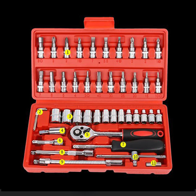 RigorGrip – The Ultimate 46-Piece Quick-Change Socket Wrench Set