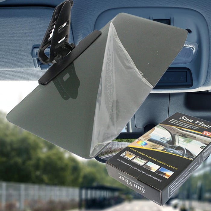 SunSafe - Anti-glare sun visor extension