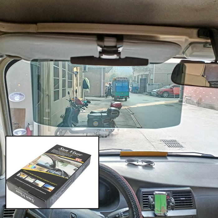 SunSafe - Anti-glare sun visor extension