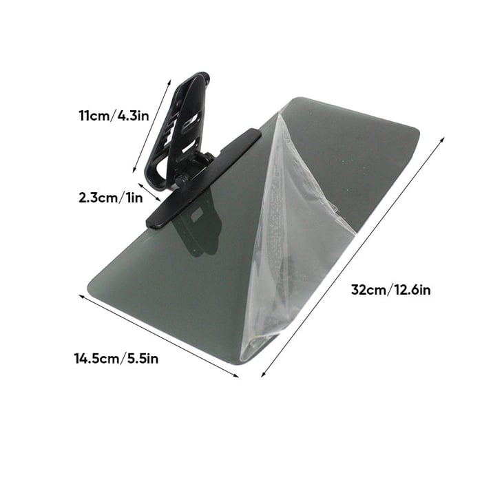 SunSafe - Anti-glare sun visor extension